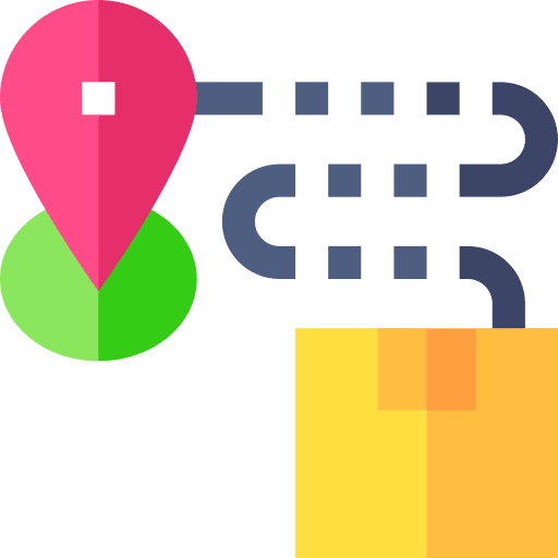 Tracking tracking package delivery box icon