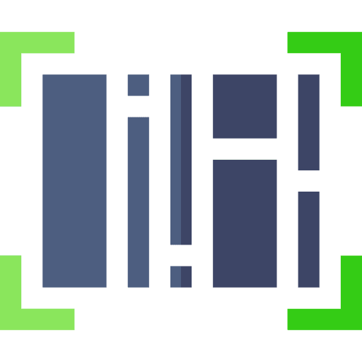 Bar code shipping and delivery high capacity color barcode bar code icon