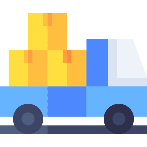 Cargo truck lorry cargo truck transportation icon