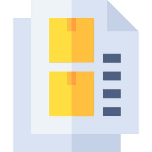 List files and folders checking document icon