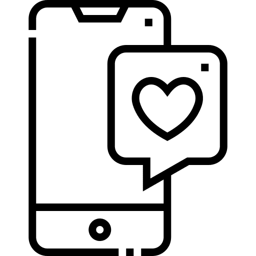 Mobile phone message like communications icon Mobile phone message like communications icon