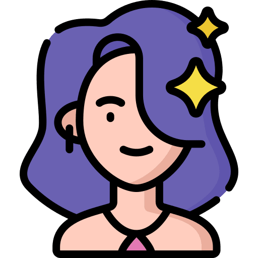 Woman user caucasian shine icon
