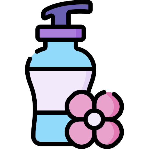 Body wash shower gel wellness flower icon Body wash shower gel wellness flower icon