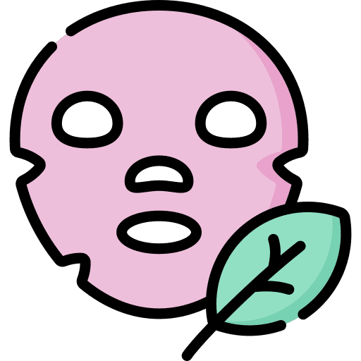 Facial mask leaf beauty facial mask icon Facial mask leaf beauty facial mask icon
