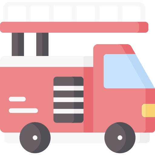 Firetruck truck emergency fireman icon