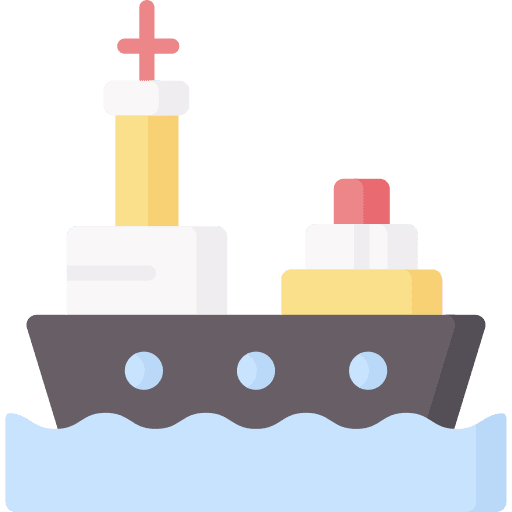 Cargo ship transport transportation sea icon