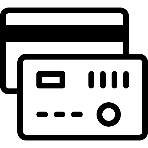 Credit card payment bank credit card icon