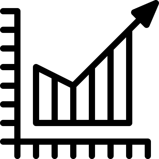Graph graph trend business and finance icon Graph graph trend business and finance icon