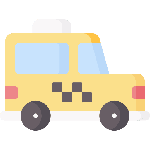Taxi transport transportation automobile icon