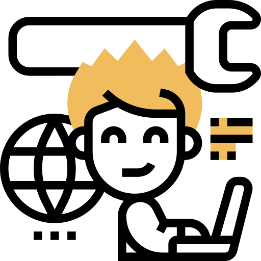 Technical support communications technical support technician icon