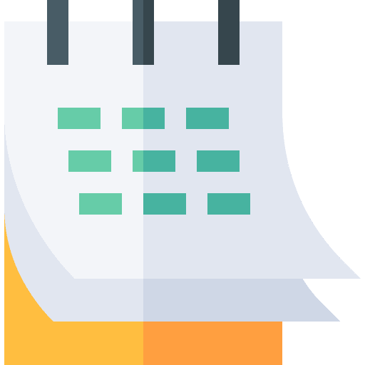 Calendar time and date date organization icon