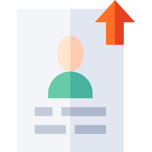 Cv arrow up portfolio document icon Cv arrow up portfolio document icon