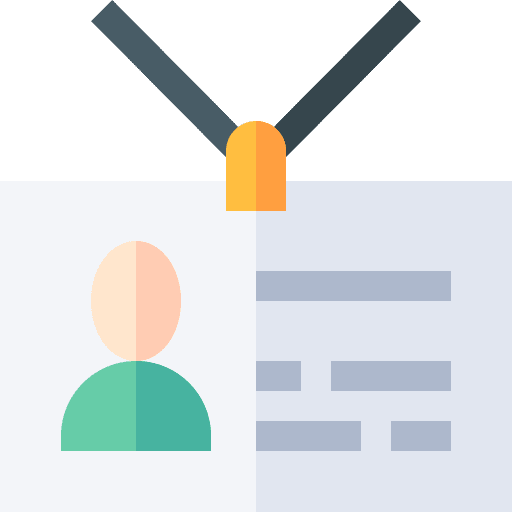 Id card user about person participant icon Id card user about person participant icon
