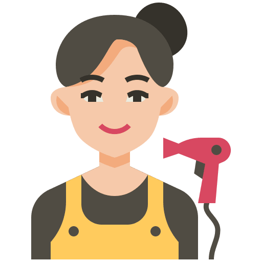 Hairdresser jobs professions and jobs profile icon