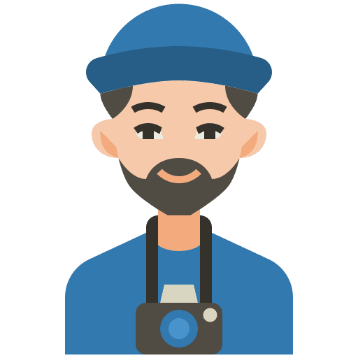 Photographer beanie photographer beard icon