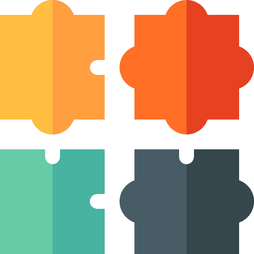 Puzzle pieces group team jigsaws icon Puzzle pieces group team jigsaws icon