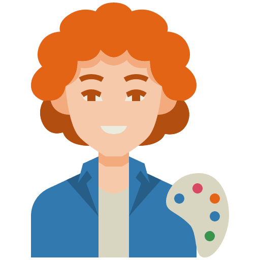 Artist paint palette man artists icon