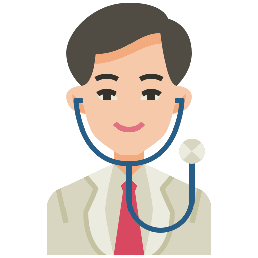 Doctor health stethoscope surgeon icon
