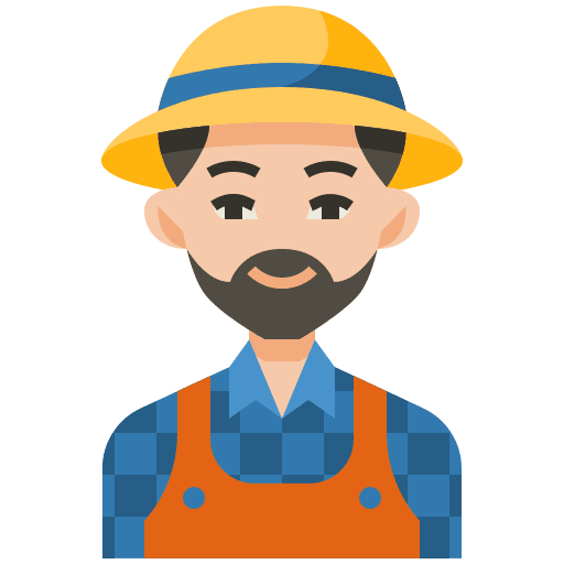 Farmer person avatar occupation icon