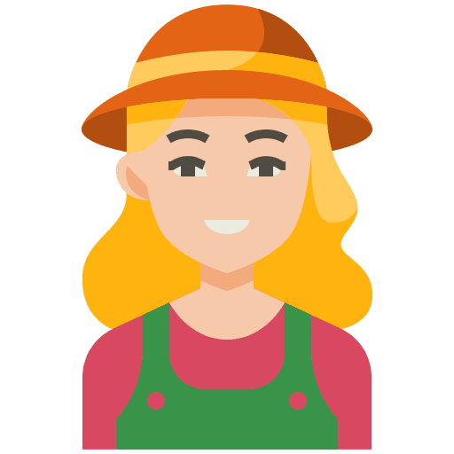 Gardener hat gardener worker icon
