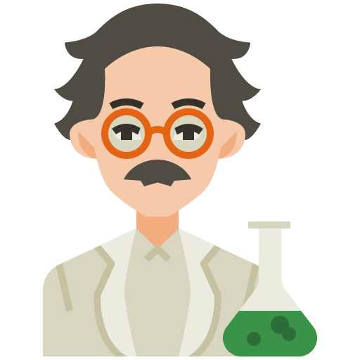 Scientist education avatar research icon
