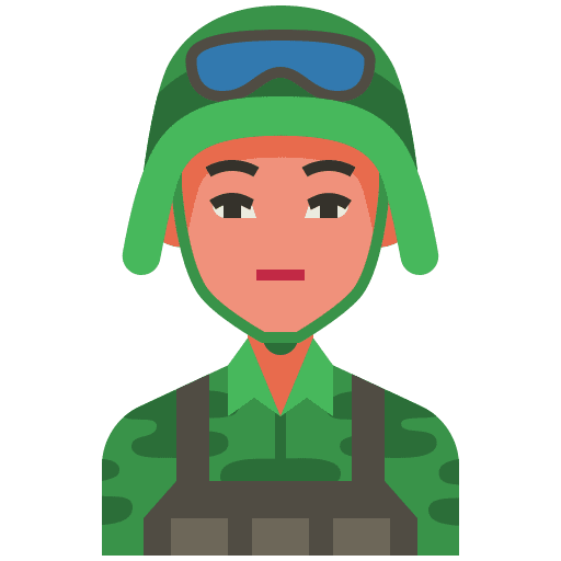 Soldier profession soldier avatar icon
