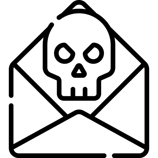 Email spam message security icon