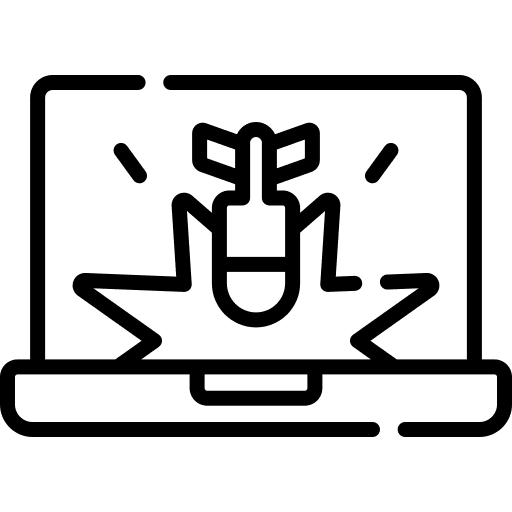Ddos cybercrime security threat icon Ddos cybercrime security threat icon