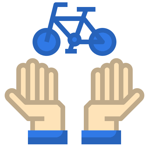 Bike gesture cycling sports and competition icon Bike gesture cycling sports and competition icon