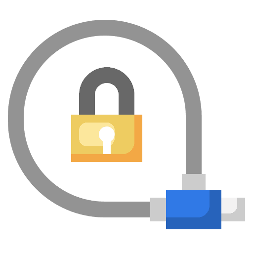 Lock security vehicle sports icon