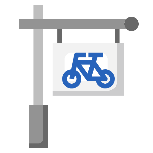 Sign traffic sign cycle lane sign icon Sign traffic sign cycle lane sign icon