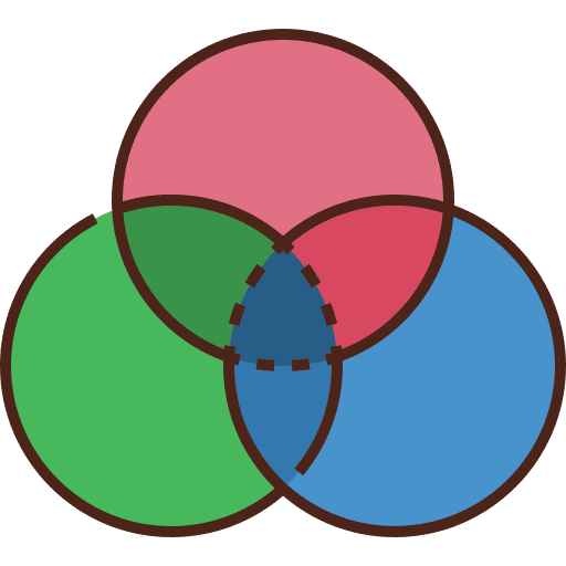 Color wheel art and design ui color scheme icon Color wheel art and design ui color scheme icon