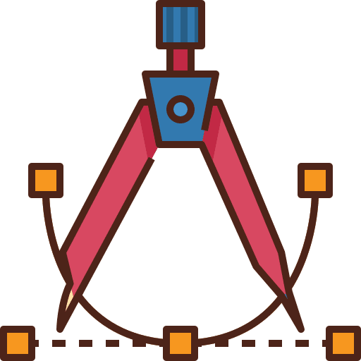 Compass compass drawing art and design icon