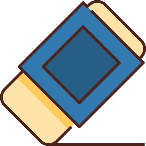 Eraser clean ui education icon Eraser clean ui education icon