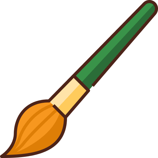 Paintbrush art edit tools art and design icon
