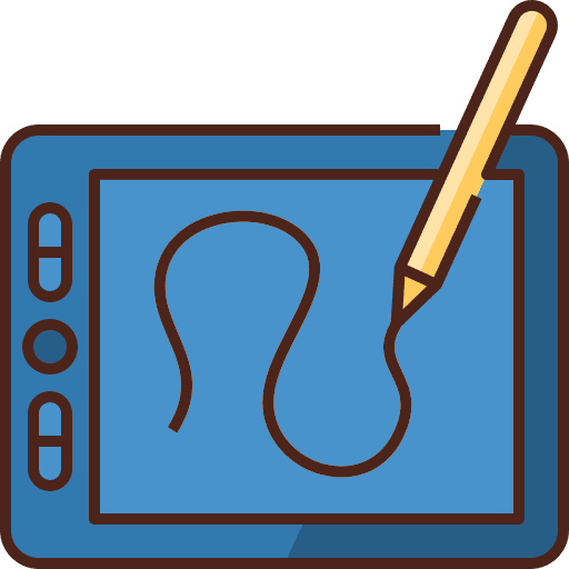 Sketch digital art and design electronics icon