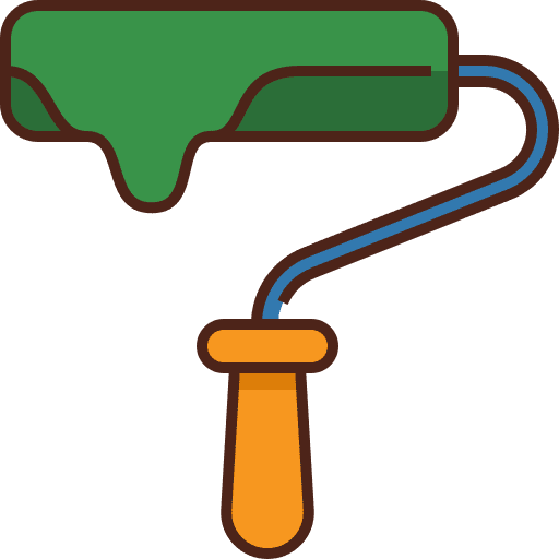 Paint roller home repair painter paint roller icon Paint roller home repair painter paint roller icon