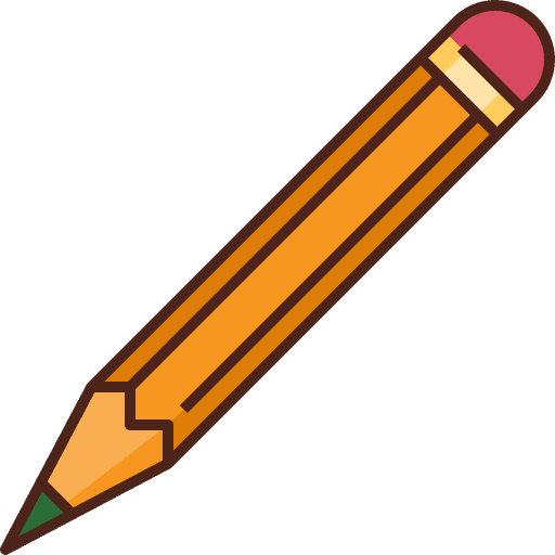 Pencil stationery school material draw icon Pencil stationery school material draw icon