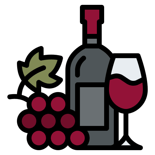 Wine wine bottle grape icon