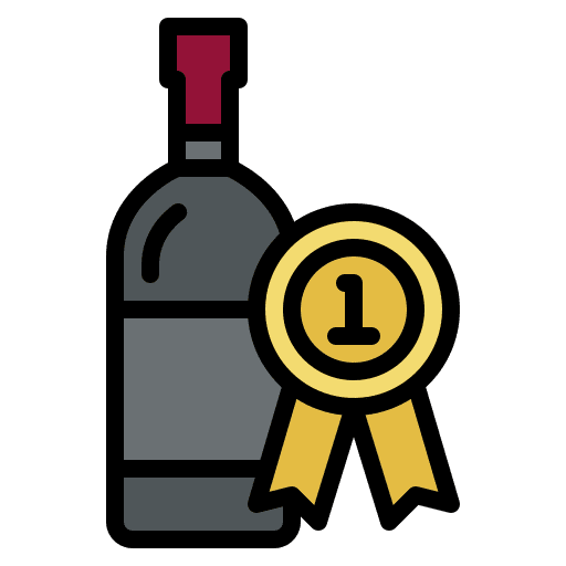 Award winery food and restaurant quality icon Award winery food and restaurant quality icon