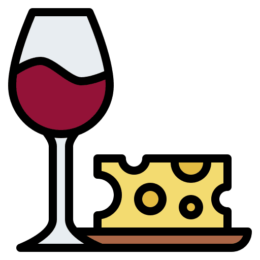 Pairing pair alcohol cheese icon Pairing pair alcohol cheese icon
