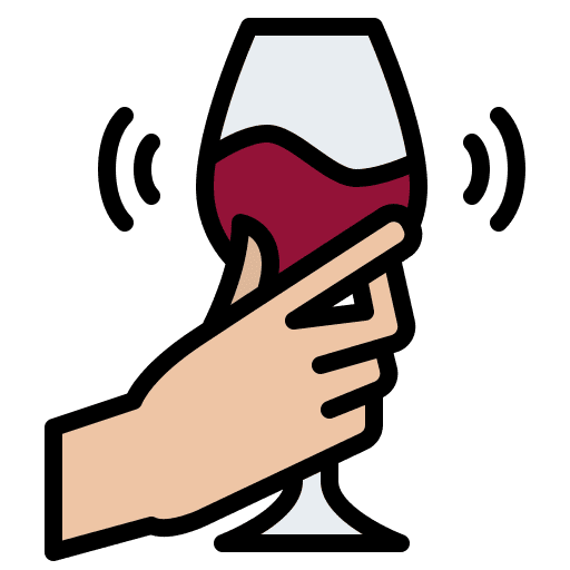 Shaking taste glass tasting icon Shaking taste glass tasting icon