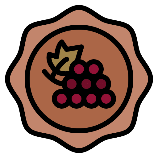 Badge grape brand food and restaurant icon Badge grape brand food and restaurant icon