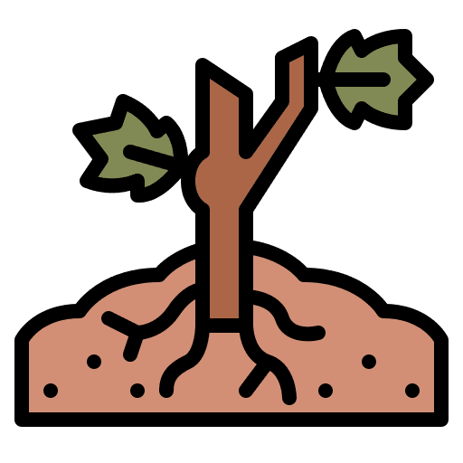 Planting winery farming and gardening sprout icon Planting winery farming and gardening sprout icon