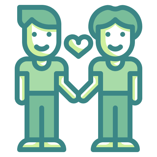 Homosexual love and romance men boy icon Homosexual love and romance men boy icon