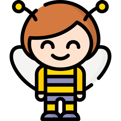 Bee child bee people icon Bee child bee people icon