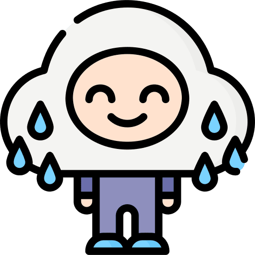 Cloud cloud raining user icon Cloud cloud raining user icon