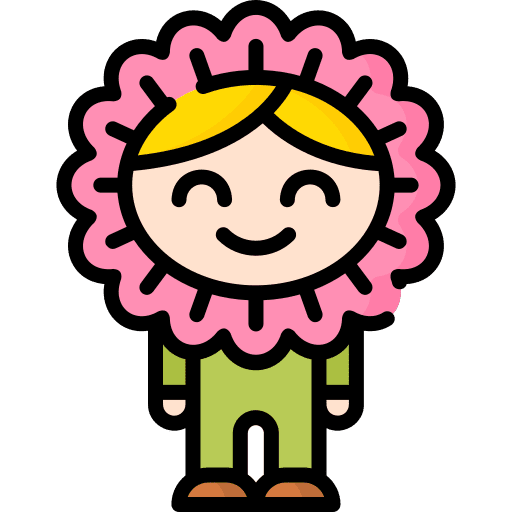 Flower girl user kid icon Flower girl user kid icon