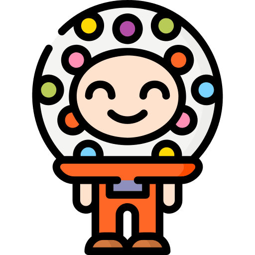 Gumball machine caucasian user costume icon Gumball machine caucasian user costume icon