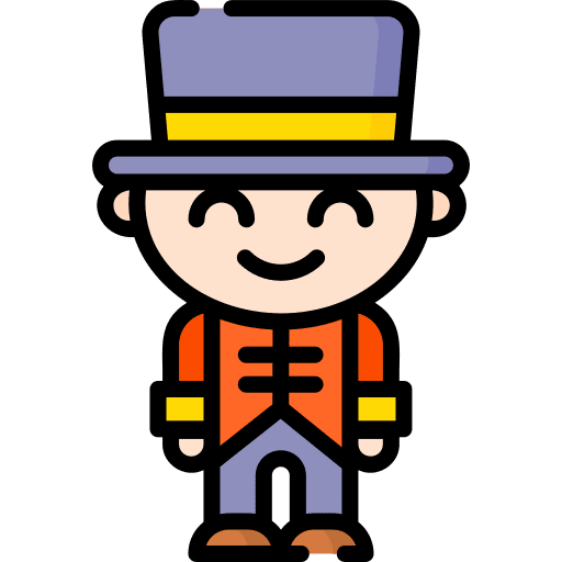 Tamer people boy top hat icon Tamer people boy top hat icon